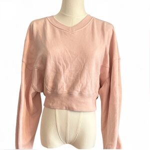 GARAGE pink cropped sweatshirt SIZE Smal